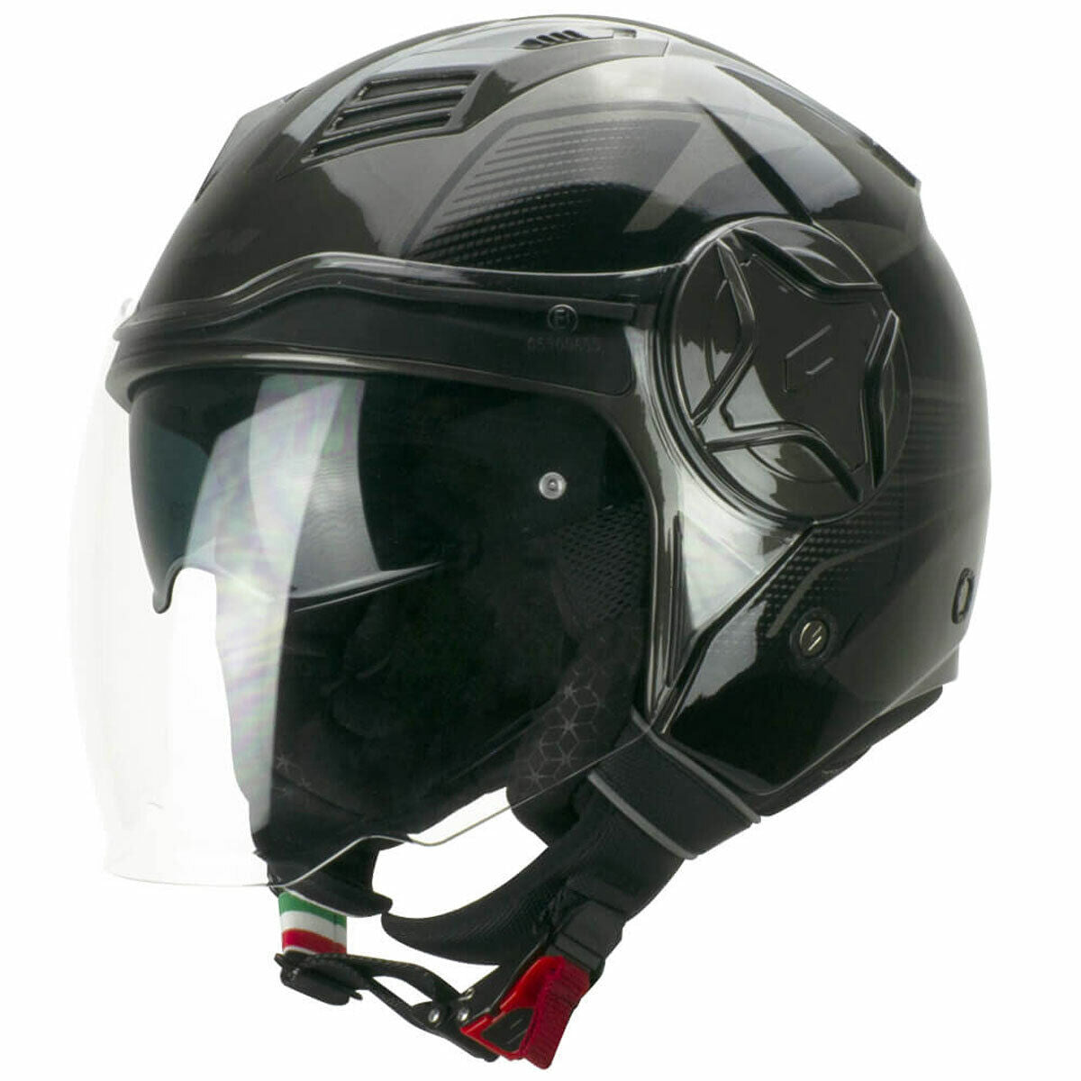 Casco Open face demi jet CGM 169G ILLI SPORT - grafite nero