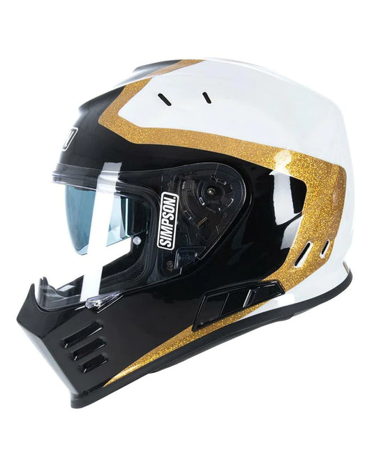 Casco Moto Integrale Simpson VENOM - Black/gold