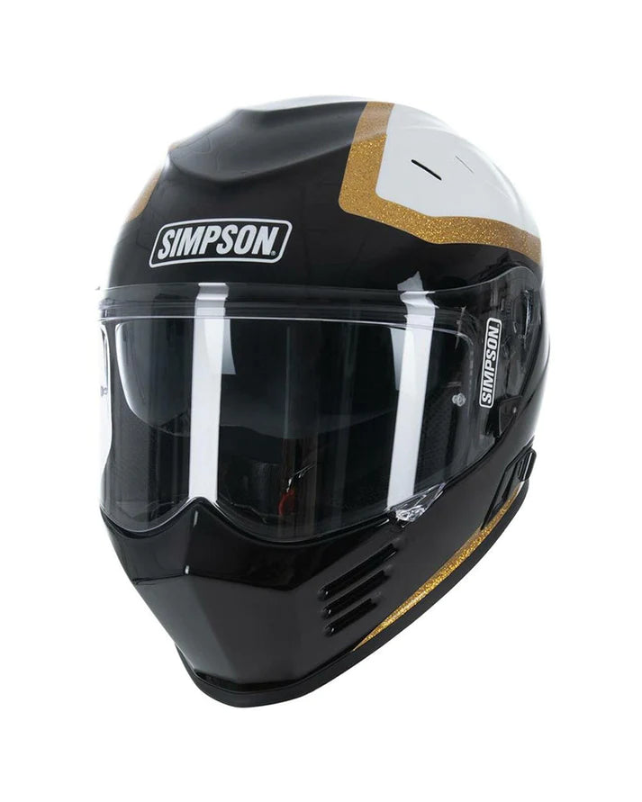 Casco Moto Integrale Simpson VENOM - Black/gold