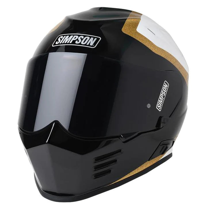 Casco Moto Integrale Simpson VENOM - Black/gold